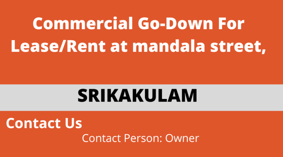 Commercial Go-Down For Lease/Rent at mandala street, Srikakulam.