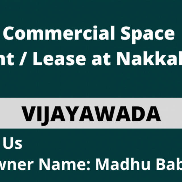 Commercial Space For Rent at Nakkala Road, Vijayawada