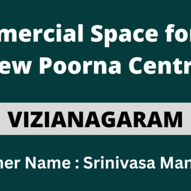 Commercial Space for rent New Poorna Centre, Vizianagaram