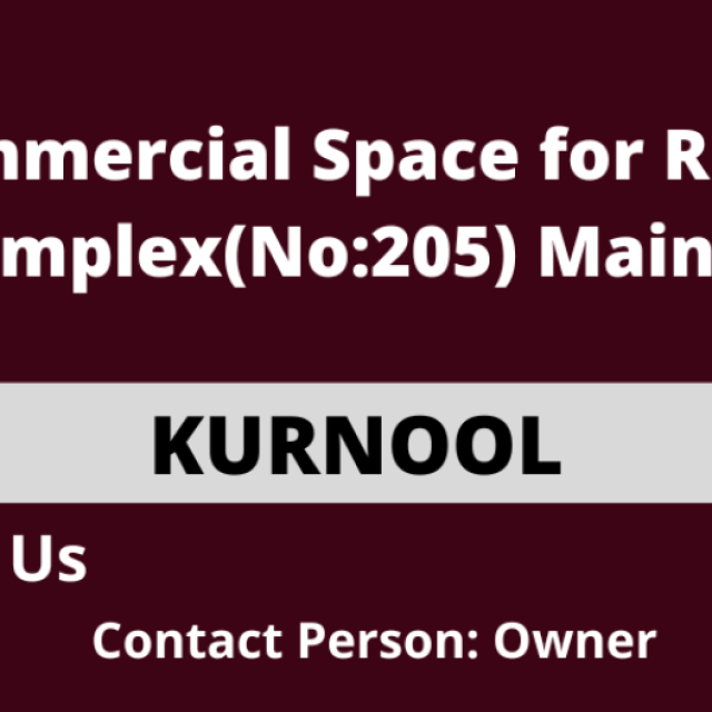 Commercial Space for Rent at Gayatri College Building, P.V. Complex,  Main Road Kurnool.