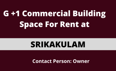 G +1 Commercial Building Space for Rent at Srikakulam