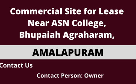 Commercial Site for Lease Near ASN College, Amalapuram