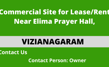 Commercial Site for Lease/Rent Near Elima Prayer Hall, Vizianagaram